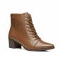 Bota Pegada Com Cadarço E Couro Feminino Cor Pinhão