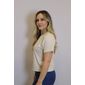Blusa Cropped Lzt Algodão Feminino Cor Natural Blusa Cropped Lzt Algodão Feminino Cor Natural