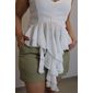 Blusa Maxma Babados Femino Cor Off White