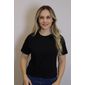 Blusa Cropped Lzt Algodão Feminino Cor Preto Blusa Cropped Lzt Algodão Feminino Cor Preto