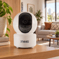CAMERA ROBO WI-FI TWG TW-9500 RB FULL HD 2MP Câmera robô Wi-Fi TWG TW-9500 RB instalada em ambiente residencial
