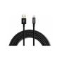 CABO USB - LIGHTNING 1,5M NYLON PRETO EUAL 15NP CABO USB - LIGHTNING 1,5M NYLON PRETO EUAL 15NP