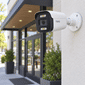 CAMERA BULLET IP POE TWG TW-6611 AR 4MP DUAL LIGHT IP66 Câmera bullet IP PoE TWG TW-6611 AR instalada em fachada comercial