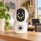 CAMERA ROBO WI-FI TWG TW-9510 RB DUAL LENTE FULL HD 2MP Câmera robô Wi-Fi TWG TW-9510 RB instalada em escritório