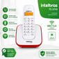 TELEFONE SEM FIO TS 3110 BRANCO / VERMELHO