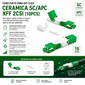 CONECTOR P/ FIBRA OPT CLICK CERAMICA SC/APC XFF 2CSI (10PCS)