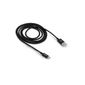 CABO USB - USB-C 1,5M NYLON PRETO EUAC 15NP CABO USB - USB-C 1,5M NYLON PRETO EUAC 15NP
