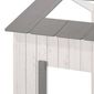 Cama Infantil Montessoriana Cabana de Madeira Maciça - Branco e Cinza Cama Infantil Montessoriana Cabana de Madeira Maciça - Branco e Cinza