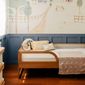 Cama de Solteiro Maria 2 em 1 de Madeira Maciça com Tela - Avelã