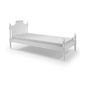 Cama de Solteiro Celine de Madeira Maciça - Branco