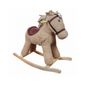 Cavalo de Balanço Musical Pé de Pano Pelúcia e Madeira Maciça