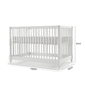 Berço Cama Celine de Madeira Maciça - Branco
