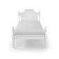 Cama de Solteiro Celine de Madeira Maciça - Branco