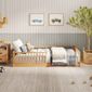 Cama Infantil Evolutiva Denver em Madeira Maciça Reflorestada Avelã Cama Infantil Evolutiva Denver em Madeira Maciça Reflorestada Avelã