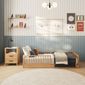 Cama Infantil Evolutiva Denver em Madeira Maciça Reflorestada Avelã Cama Infantil Evolutiva Denver em Madeira Maciça Reflorestada Avelã