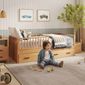 Cama Infantil Evolutiva Denver em Madeira Maciça Reflorestada Avelã Cama Infantil Evolutiva Denver em Madeira Maciça Reflorestada Avelã