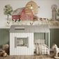 Cama Infantil Montessoriana Cabana de Madeira Maciça - Branco e Cinza Cama Infantil Montessoriana Cabana de Madeira Maciça - Branco e Cinza