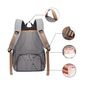 Mochila de Maternidade Alexa Impermeável - Cinza e Preto Mochila de Maternidade Alexa Impermeável - Cinza e Preto