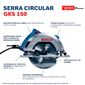 Serra Circular Bosch GKS150 1500W 220V Serra Circular Bosch GKS150 1500W 220V