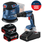 Combo Lixadeira Orbital e Parafusadeira Drywall + Bateria com Kit 2 baterias e Carregador Bosch 18v 4Ah