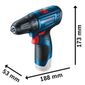 Parafusadeira/Furadeira 3/8" S/bateria e carregador Bosch