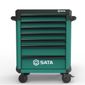 Carro para Ferramentas Profissional com 7 gavetas Verde SATA