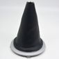 Coifa Alavanca Câmbio VW Gol/Voyage/Saveiro G5 08/13 Fox 03/09 Preto C/Aro Prata