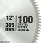 Lâmina de Serra Esquadria 12" 100 Dentes Alumínio DWA03240 DeWalt