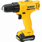 Parafusadeira e Furadeira 3/8" 1 Bateria 12V 1,3Ah DCD700LC1BR DeWalt