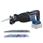 Combo Lixadeira Orbital e Serra Sabre Bosch + 2 Baterias 18v 4ah com Carregador