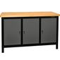 Bancada Profissional Fechada Presto Dark 1,5m 91522