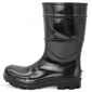 Bota PVC Preta Cano 28cm Sem Forro Tamanho 36 Cartom
