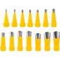 Kit Bicos Inox Aplicador Silicone 18 Pcs Vonder Profissional