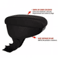 Apoio Braço VW Golf 1999 a 2013 Preto C/Linha Preta