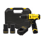 Parafusadeira e Furadeira Impacto Stanley SCH10D2K-BR 12V 3/8 2 Baterias 2Ah