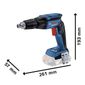 Parafusadeira Drywall 18V 2 Baterias 2Ah Com Maleta GTB 185-LI 2B Bosch