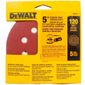 Conjunto 5 Discos Lixa DeWalt DW4303X 8 Furos 5" (125mm) Grão 120