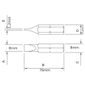 Ponteira Fenda Impacto 8x76mm Para Martelete Manual Tramontina PRO 44881/003