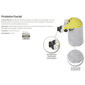 Protetor Facial 8" Incolor Com Catraca Proteplus