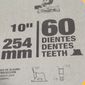 Lâmina de Serra Esquadria 10" C/60 Dentes DWA03120 DeWalt