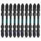 Ponteira Bits Philips Impacto Dupla PH2 65mm 10pçs Sata
