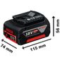 Bateria de Íons de Lítio Bosch GBA 18V 4,0Ah Bateria de Íons de Lítio Bosch GBA 18V 4,0Ah