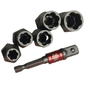 Kit Extrator Parafusos e Porcas Espanados Rocast 6 peças