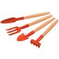 Conjunto Para Jardim 4pçs Metálicas Cabo Madeira Tramontina 78104/801