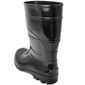 Bota PVC Preta Cano 28cm Sem Forro Tamanho 43 Cartom