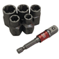 Kit Extrator Parafusos e Porcas Espanados Rocast 6 peças