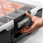 Organizador Tampa Translucida Toughbuilt Stacktech