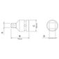 Adaptador para soquetes de impacto Tramontina 1" F x 3/4" M 44930/102 Adaptador para soquetes de impacto Tramontina 1" F x 3/4" M 44930/102