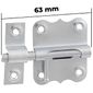 Tarjeta Fio Redondo Zincada 63mm Com Parafuso Vonder