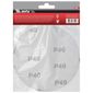 Conjunto Discos Lixa Com Velcro 5" Grão 40 MTX 10pçs